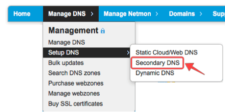 Setup Secondary DNS at CloudFloorDNS