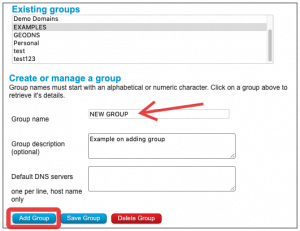 Create or Manage a Group