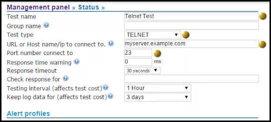 Netmon Telnet